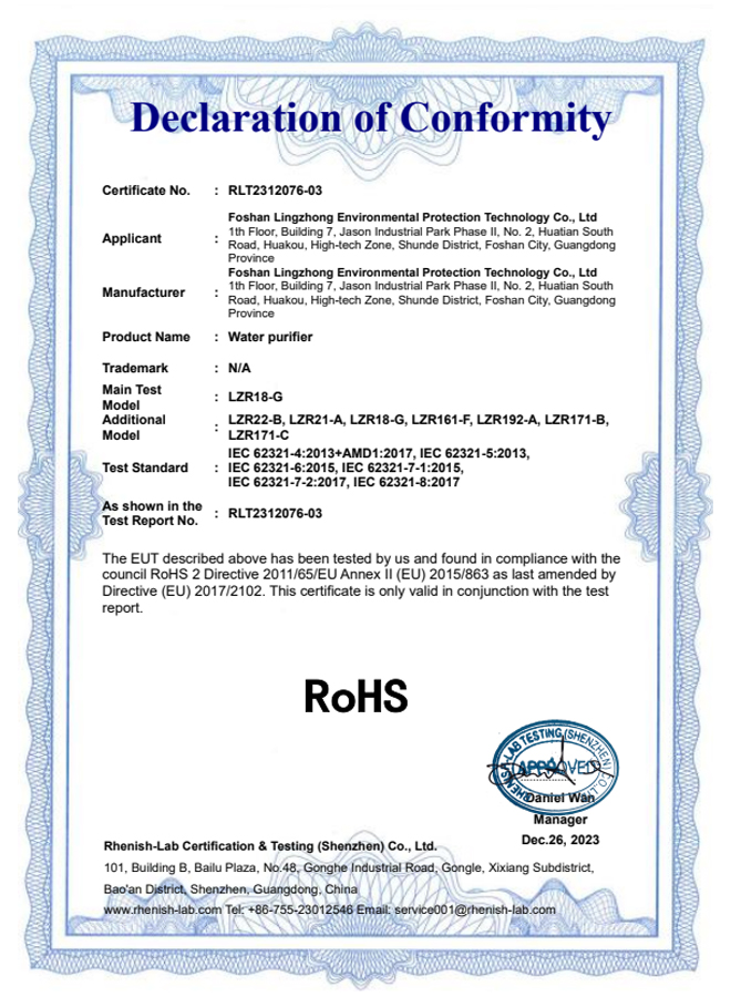 Certifications