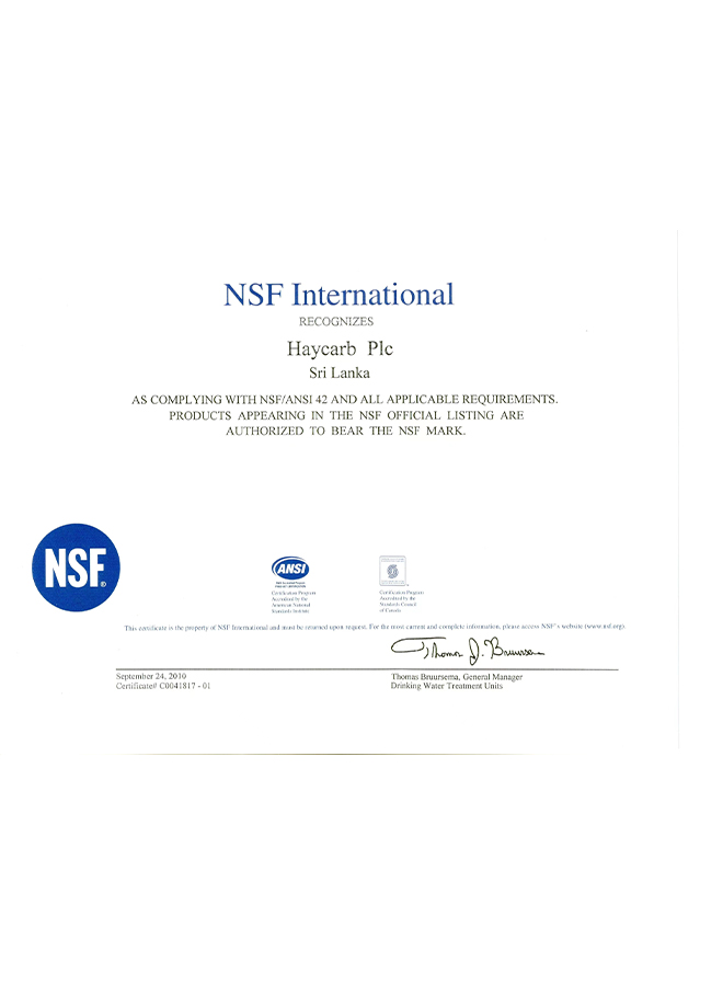 Certifications