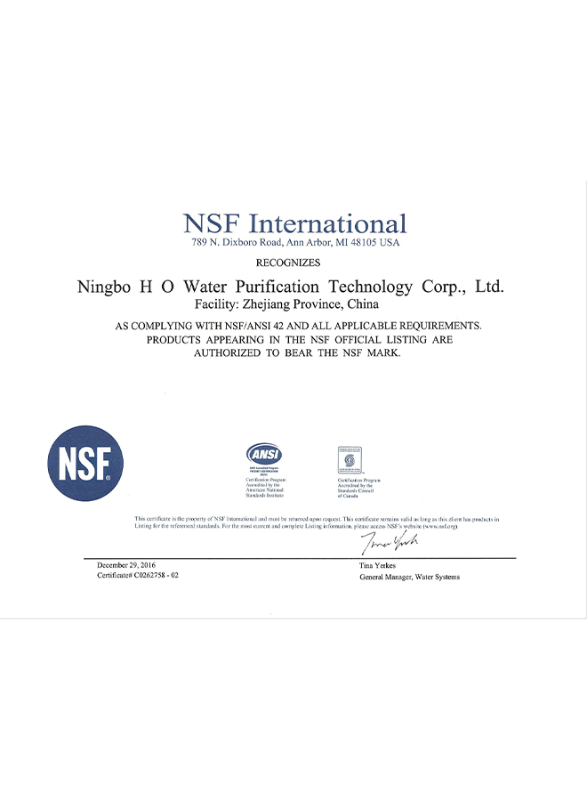 Certifications